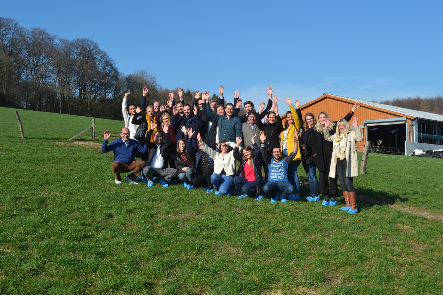 Group of people posing for the camera