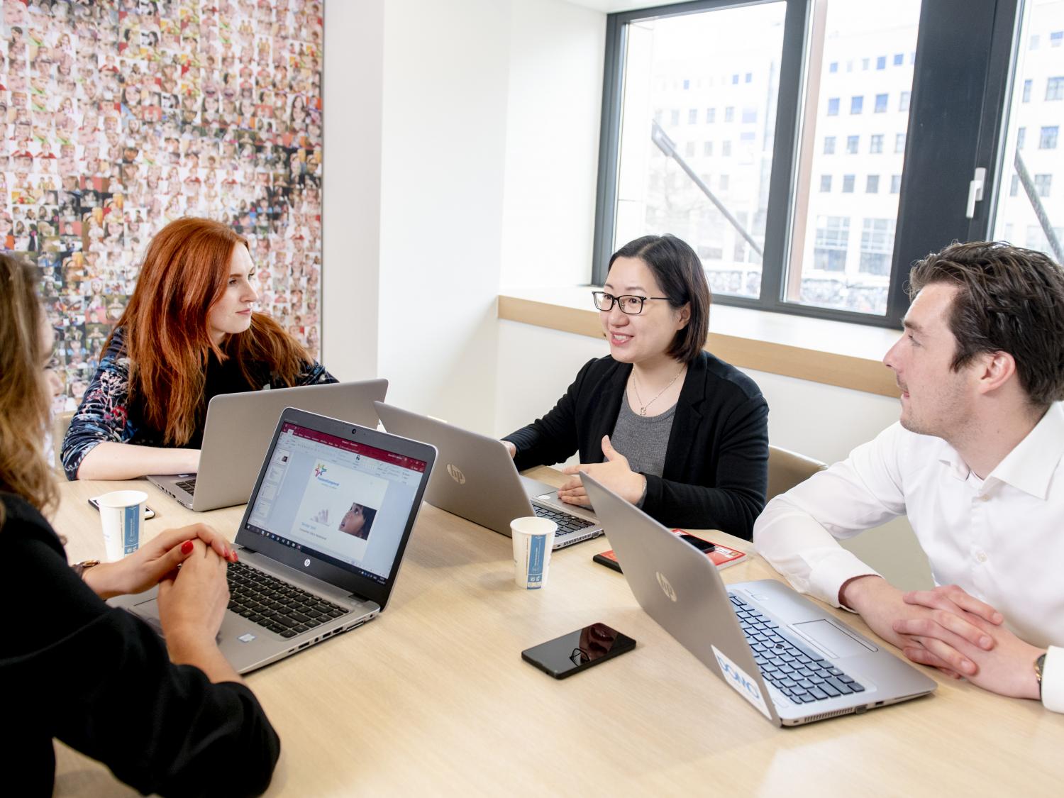 Legal employees in meeting