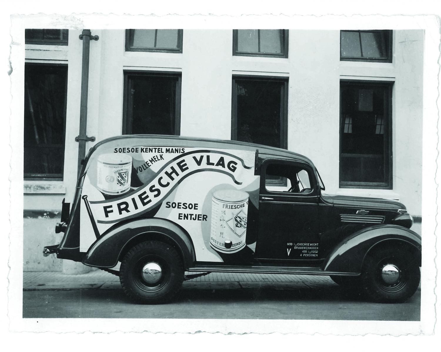 Image of a Friesche Vlag truck