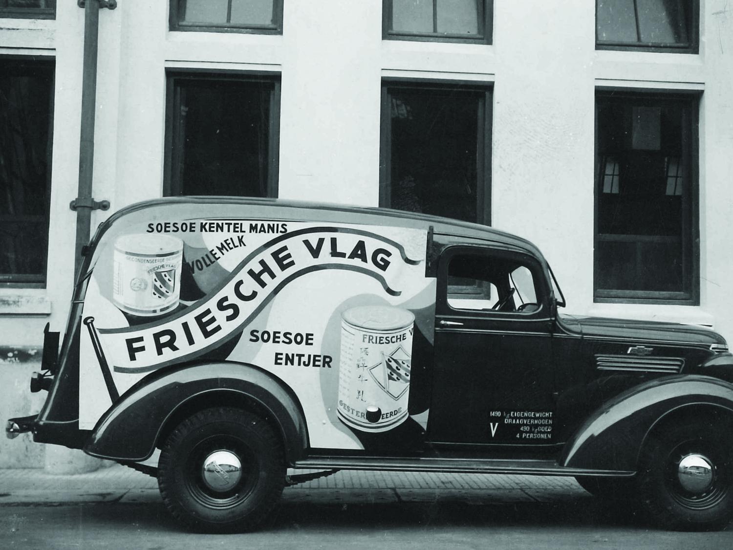 Image of a Friesche Vlag truck