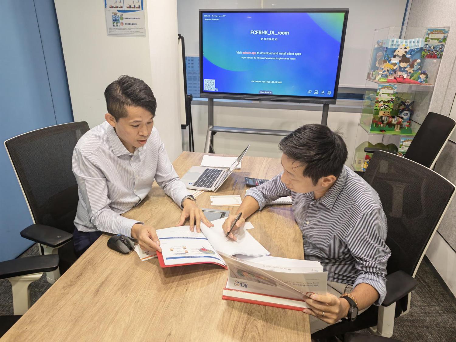 Meeting with team