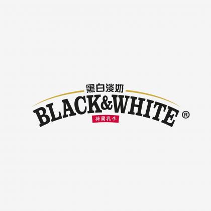 Logo of Black & White a FrieslandCampina logo